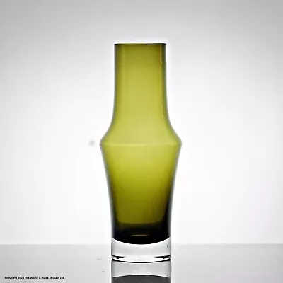 Buy Riihimaki Sommerso Glass Vase, Sage Green, Model 1376 • 45£