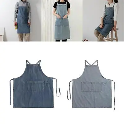 Buy Denim Canvas Apron For Men And Women, Work Apron For Pottery Work • 17.47£