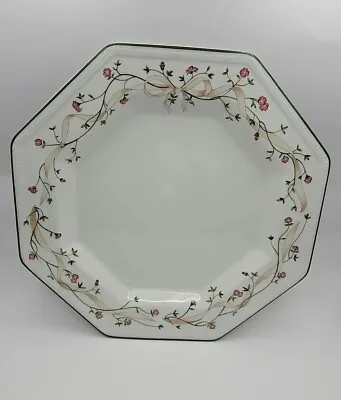 Buy Vintage Johnson Brothers  Eternal Beau  Dinner Plate 10  Floral Bow Octagonal   • 5£