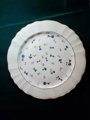Buy Limoge France Nyon Style 9 1/2 In Plate Blue Flowers And Gold Florets Porcelain  • 47.43£