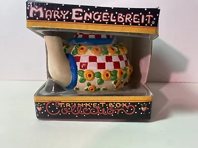 Buy Mary Engelbreit Trinket Box Teapot NIB • 19.89£