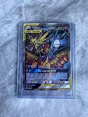 Buy Pokemon Card - Moltres & Zapdos & Articuno GX Stained Glass SM210 Sealed / New • 0.99£