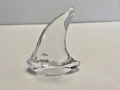 Buy Daum France Signed Clear Crystal Angel Fish Art Glass ~ 3.5” • 31.80£