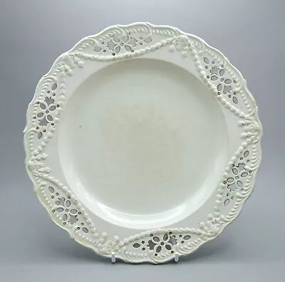 Buy CREAMWARE C18th STAFFORDSHIRE Reticulated PLATE • 4.99£