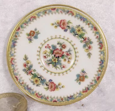 Buy Coalport Ming Rose Miniature Small Plate Just Over 2 Inches Across Dolls House • 3£