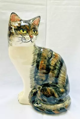Buy Vintage Babbacombe Pottery Large Tortoiseshell  Cat  Hand Painted Lownds-Pateman • 14.99£