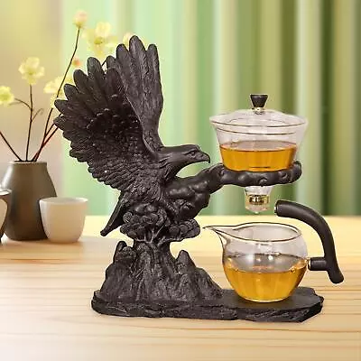 Buy Lazy Kungfu Glass Tea Set Tea Making Tool For Friends Gifts Dining Room • 34.76£