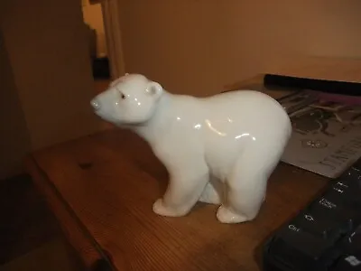 Buy Fantastic Lladro Figurine Of Polar Bear Attentive 1207 • 13.99£