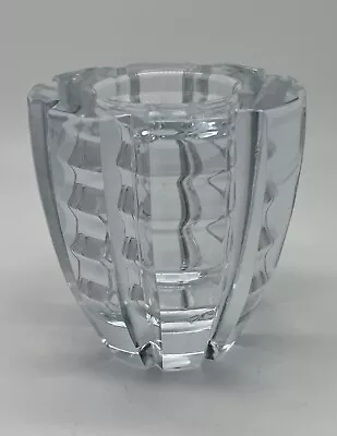 Buy Edvin Ohrstrom For Orrefors Ribbed Optic Glass Vase 1930s Sweden Signed • 108.93£