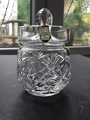 Buy Lead Crystal Hand Cut Lidded Preserve Jar - Made In Poland                (2111) • 5.99£