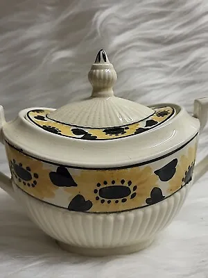 Buy Ridgways Bedford Ware  Floral  Hand Painted Coveed 2-Handle Sugar Bowl England • 16£