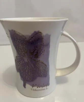 Buy Dunoon Kew! Marcus Holmes Fine Bone China Tea Coffee Mug Lilac Turquoise Floral  • 10£