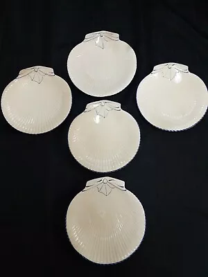 Buy VTG Adderley Ware China Plate England Sea Shell Transfer Ware Hand Painted 1940s • 190.85£