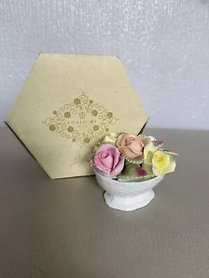 Buy Vintage Coalport Bone China Floral Arrangement Perfect Condition Boxed • 6£