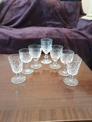 Buy Selection Of Crystal Cut Glass Sherry/ Liqueur Glasses X7.excellent Condition  • 14.99£