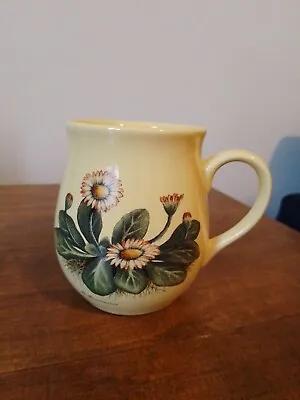 Buy Vintage Holkham Pottery In England Yellow Flowers Floral Mug • 6.50£