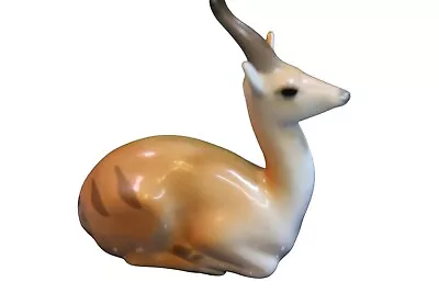 Buy USSR  Lomonosov Model Of  Porcelain  Antelope Gazelle Or Deer  Russia 10 Cm Long • 6£