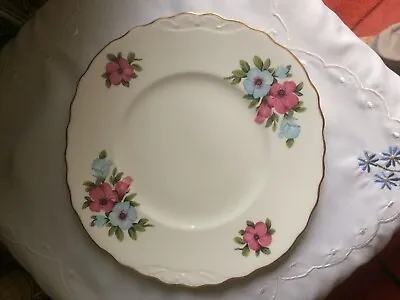 Buy Royal Vale Fine Bone China Cake Plate With Rare Anemone Flowered Pattern • 8.99£