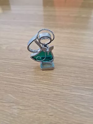 Buy Stained  Glass Green And Clear Mayorette Angle  Playing Music • 17.50£