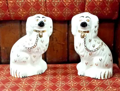 Buy Stunning Pair Of Staffordshire Beswick 1378-4 Mantle Wally Fireside Dogs 23 Cm • 55£