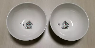 Buy Set Of 2 THOMAS POTTERY Birdhouse Dinnerware 6  X 2  Cereal Bowls • 15.11£
