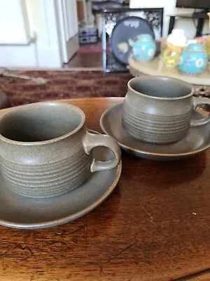 Buy A Pair Of Cups And Saucers Langley Sherwood  • 11£