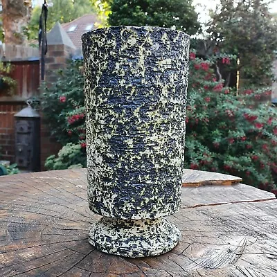 Buy Vintage MCM Stoneware Vase - Handmade Part Glazed - Mid Century Modern • 19.99£