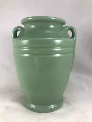 Buy Early Abingdon USA American Art Pottery 5½  Pale Green Handled Vase No 112 • 120.48£