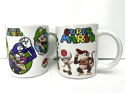 Buy 2x Children's Super Mario Bros Mugs Cup Luigi Donkey Kong Small China Toad Wario • 10£