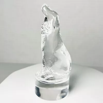 Buy Vintage Crystal Glass Labrador English Setter Hunting Dog Figurine Paperweight • 17.99£
