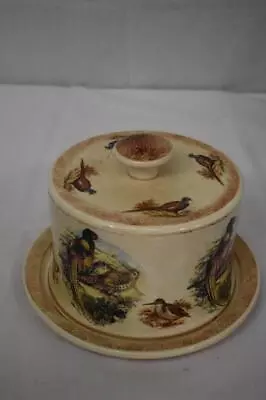 Buy Yorkshire Moorlands Pottery Cheese Dome Game Bird Pattern • 4.99£