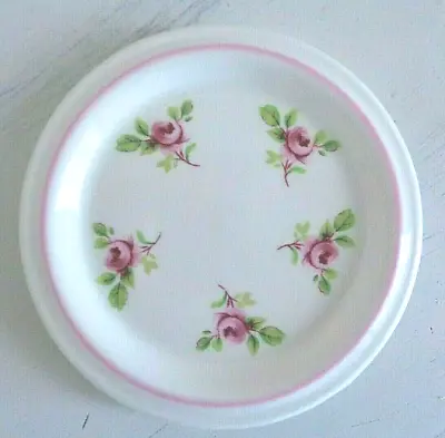 Buy Vintage Jason Works Nanrich Pottery England Fine Bone China Pink Roses Coaster • 7.56£