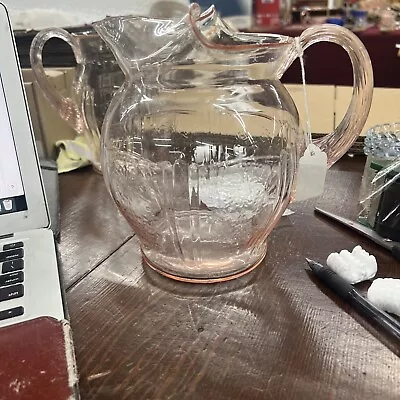Buy Depression Glass Pink American Sweetheart Large Pitcher 8'' 80 Ounce • 564.49£