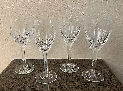 Buy Beautiful Set Of 4 WATERFORD CRYSTAL Araglin Water Goblet /Red Wine Glasses MINT • 287.93£