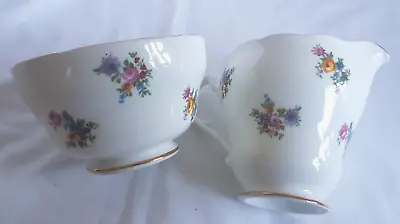 Buy Adderley Fine Bone China Milk Jug And Sugar Bowl, Floral Design • 6£
