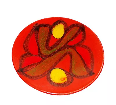 Buy Poole Pottery Delphis Pin Dish Nibbles Dish Red Yellow Design • 4.99£