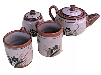 Buy Vintage 1970s Mexican Butterfly Xochiquetzal Pottery Teapot Set Signed • 36.59£