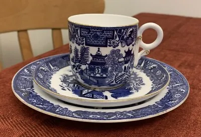 Buy Royal Worcester Willow Pattern Tea Trio, Cup, Saucer & Side Plate  • 5£