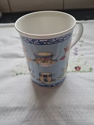Buy Crown Trent Fine Bone China  Mug Decorated With Tea Cups And Saucers • 6£