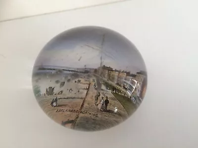 Buy Antique Victorian Souvenir Glass Picture Paperweight - Lot 8 Of 8 • 10£
