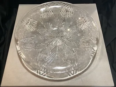 Buy Large 14” Vintage Lalique Art Glass Crystal Bowl Coupe Oeillets W/ Original Box • 284.61£