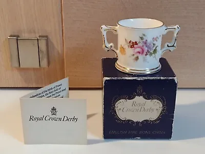 Buy Royal Crown Derby Prince William Derby Posies Miniature Loving Cup 1982 • 12£