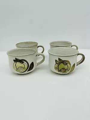 Buy Denby Langley Troubadour Coffee / Tea Cup Green Floral England RETIRED Set Of 4 • 38.36£