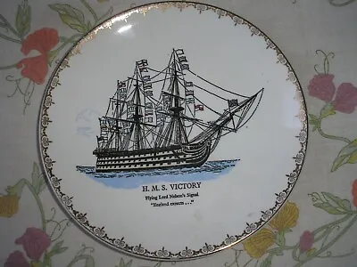 Buy Lord Nelson Pottery H.M.S. VICTORY Collectors Plate D=17.5cm/7  • 3.90£