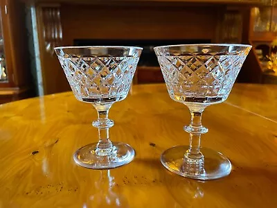 Buy Pair Vintage Webb Corbett Cut Lead Crystal Cocktail Glasses • 30£