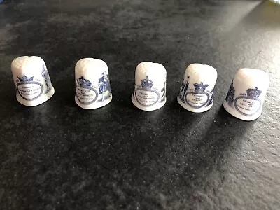 Buy 5 Royal Romance Bone China Thimbles By Sutherland Boxed With Info Leaflet  • 10£