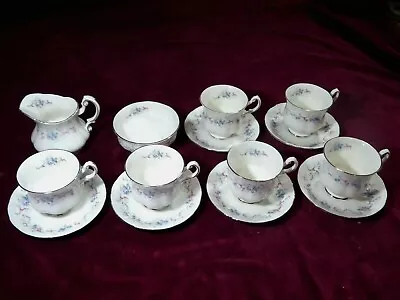 Buy Paragon / Royal Albert  Porcelain   Romance  6 Cups & Saucers Jug & Sugar Bowl • 42£