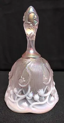 Buy Fenton Vintage Art Glass Bell Pink Opalescent Iridescent 6  Lily Of The Valley • 25.52£