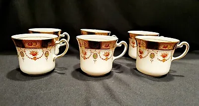 Buy Lot Of 6 Colclough Fine Bone China Tea Cups. Made In Longton, England  22k Gold  • 40.53£
