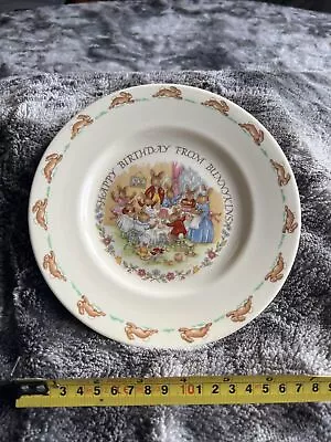 Buy Royal Doulton Plate - Beatrix Potter - Bunnykins Happy Birthday Plate • 25£